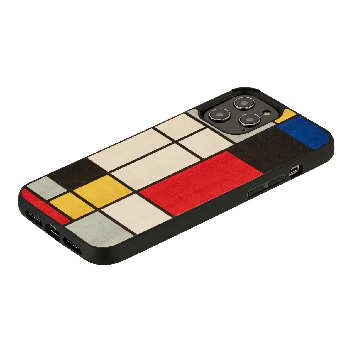 Man & Wood Case For iPhone 12 Pro Max - Mondrian Wood - Tashqila Man & Wood Case For iPhone 12 Pro Max - Mondrian Wood - Tashqila